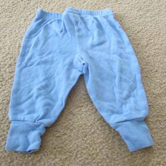 Faded Glory Pull On Sweatpants Infant Boys Size 3-6M Blue Elastic Jogger Bottoms - Picture 3 of 3